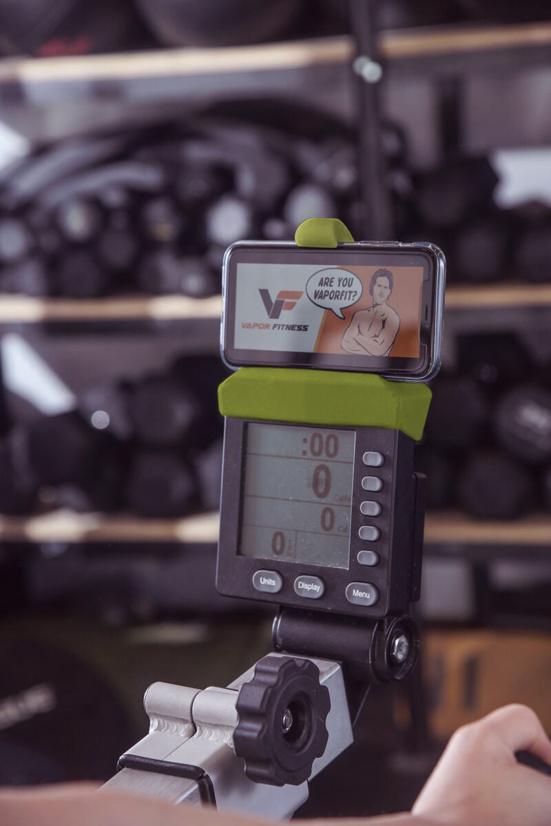 Khaki Green Silicone Phone Holder for PM5 Monitor Concept Rowing Machine,  SkiErg and BikeErg